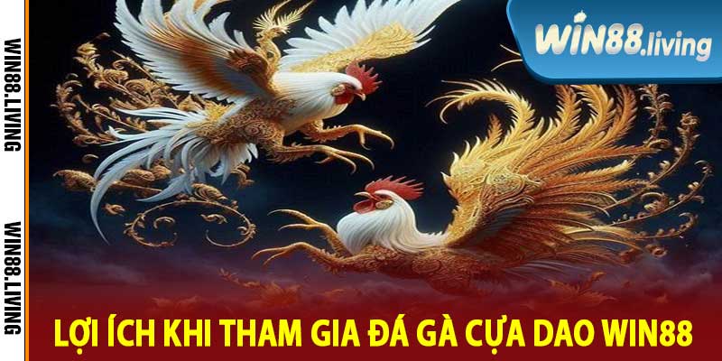 Lợi Ích Khi Tham Gia Đá Gà Cựa Dao Win88